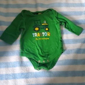 John Deere, 100 percent cotton, 3-6 months diaper shirt.